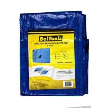 Imagem de Lona Carreteiro Plástica Azul 6x4m 150 Micras Beltools