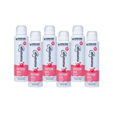 Imagem de Kit Desodorante Proteção Aerossol Monange 150ml - 6 UN