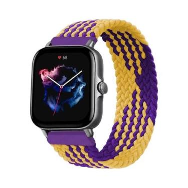 Imagem de Pulseira De Relógio Elástica Trançada De 20mm 22mm Para Amazfit GTS 2 