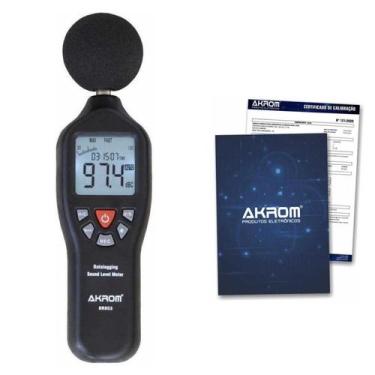 Imagem de Decibelímetro A/C com Datalogger e Certificado de Calibração - KR853 -