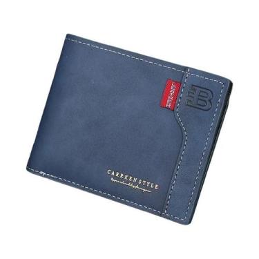 Imagem de Carteira curta multifuncional de negócios masculina, carteira multicar