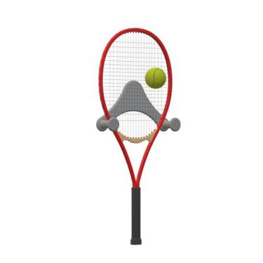 Imagem de Suporte De Parede Para Raquete Beach Tênis Ou Tênis - ASF LIKE, Cinza 