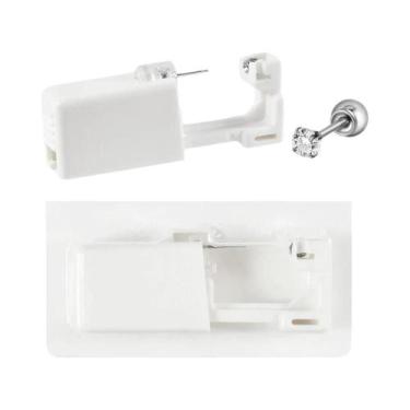 Imagem de Unidade De Perfuração De Orelha Descartável Banho De Ouro 24K, Brincos