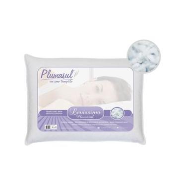 Imagem de Travesseiro Plumasul Fibras Siliconizadas 180 Fios 50 x 70 cm - Branco Branco