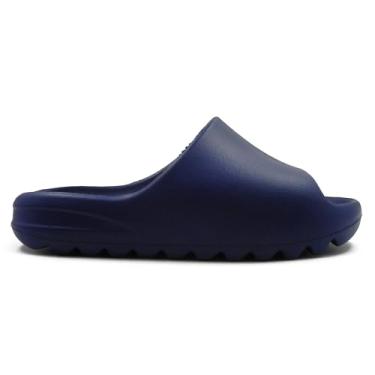Imagem de Chinelo Masculino Slide Nuvem em EVA Anatômico Leve Conforto Premium Solado Tratorado Antiderrapante Slip On Casual (Azul Marinho, BR, Adulto, Faixa Numérico, 43, 44)