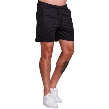 Imagem de Bermuda Masculina short Moletinho Casual Com Elástico - Daze, Preto, P