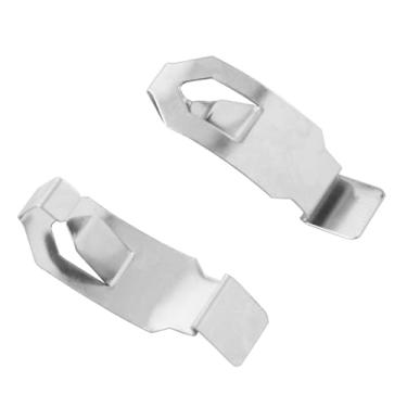 Imagem de LQ Industrial 20 peças 35 x 10 x 13 mm placa de suporte de moldura sem bordas PW13 clipe de mola arte cabide fixador hardware metal suprimentos para pendurar