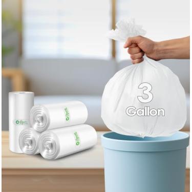 Imagem de 40 peças de sacos de lixo pequenos de 3 galões, sacos de lixo, forros de cesta de lixo, sem cheiro, forros de lixeira de banheiro, sacos de plástico pequenos para cozinha de escritório em casa