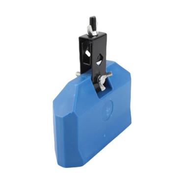 Imagem de WALFRONT Metal ABS Cowbell Noisemaker, Instrumento de Percussão de Conjunto de Bateria Azul Com Som Nítido, ângulo Ajustável para Educação Musical, Torcendo Eventos Esportivos
