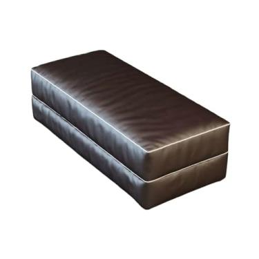 Imagem de KEG801302 Banqueta de cabeceira de couro sintético moderna simples e moderna retangular para loja de roupas para sala de estar banco de sofá decorativo (120 x 45 x 40 cm)