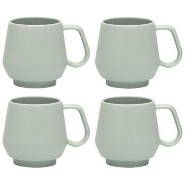 Imagem de Kit 4 Canecas Café Chá Chubby 330ml Menta Oxford