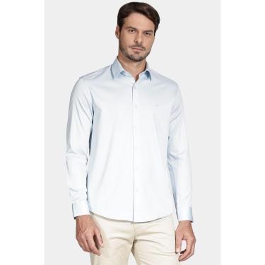 Imagem de Camisa Aramis Manga Longa Slim Cetim Com Elastano Azul Bebe-Masculino