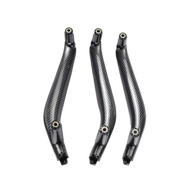 Imagem de 3 pçs/set esquerda direita maçaneta das portas internas do carro puxar guarnição capa preto bege Compatível com bmw x5 x6 f15 f16 2014 2015 2016 2017 2018(Carbon Fiber-LHD)