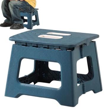 Imagem de Banco de Passo Dobrável Pequeno | Cadeira Portátil com Alça - Banco para Casa de Banho,Para Crianças e Adultos Utilização em Casa Cozinha Quarto Escritório Jardim Campismo