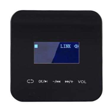 Imagem de Cosiki Amplificador de Parede de 2 Canais, Amplificador de Música Com Display LCD de 1,7 Polegadas, Sem Fio 5.0 Com Controle Remoto, Ideal para Residências, Cafés e Espaços Comerciais, Suporte para