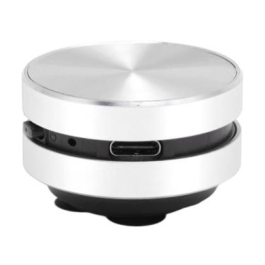 Imagem de lyrlody Alto-falante de Condução óssea, Mini Alto-falante Portátil Sem Fio Com Som Grave Estéreo, Microfone Embutido e Rádio FM para Viagens Em Casa Ao Ar Livre (Prata)