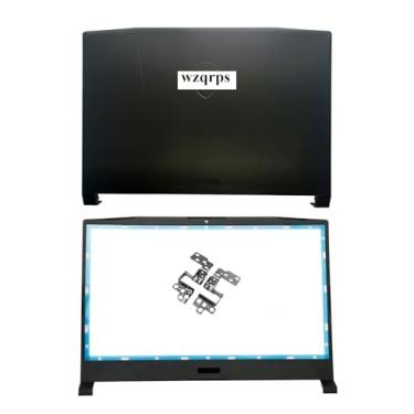 Imagem de Wzqrps Nova capa de substituição para laptop LCD traseira com dobradiças e moldura frontal para MSI Katana GF66 11UE 11UG MS-1581 MS-1582 11UC 11UD 11SC 307581A222 9S7-158212 9S7-158112 Preto