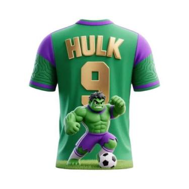 Imagem de Camiseta Com Estampa Do Hulk Da Marvel, Respirável E De Secagem Rápida