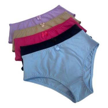 Imagem de Kit 5 Calçola De Algodão Senhora Calcinha - Pelle Blu Lingerie, Variad