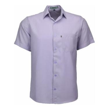 Imagem de Camisa Manga Curta Microleve Amil Com Bolso Não Amassa 440, Lilás, 7
