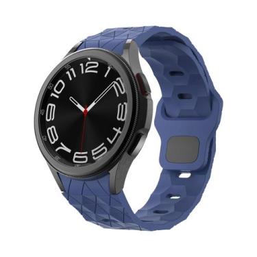 Imagem de Pulseira De Silicone Macia Com Padrão De Futebol Para Samsung Galaxy W