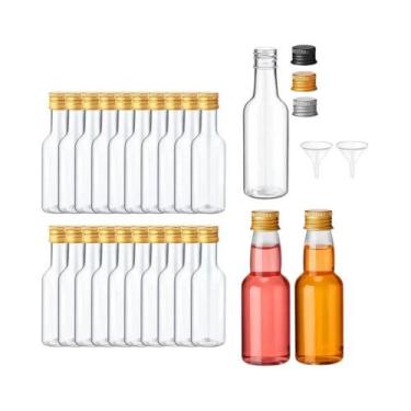 Imagem de Mini Garrafas De Vinho (20 Unidades) De Plástico 1.7 Oz Com Tampa Dour