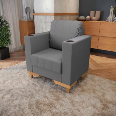 Imagem de Poltrona Maya Kappesberg Veludo Titanio