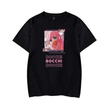 Imagem de Camiseta Masculina Bocchi the Rock Anime, Confortável, Com Estampa Hip