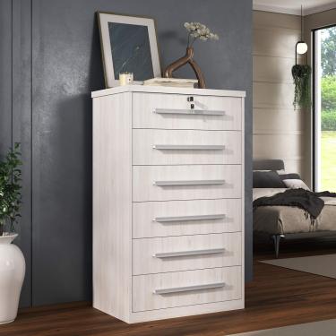 Imagem de Cômoda Grande 6 Gavetas com Fechadura 1327 Ilan Carvalho