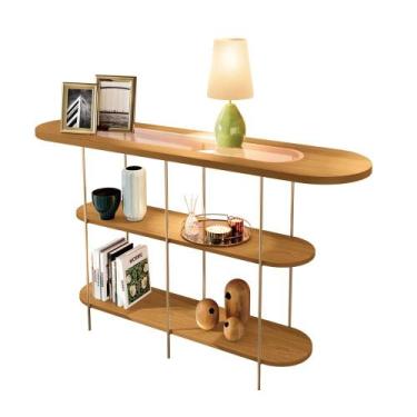 Imagem de Aparador Buffet Infinity com Pés em Aço e Detalhe em Vidro - HB Móveis