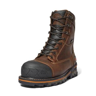 Imagem de Timberland PRO Boondock Bota masculina de trabalho industrial impermeável com bico de segurança de 20 cm, Marrom - 2024 Novo, 7.5 Wide