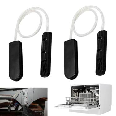 Imagem de Nouiseuns Kit de cabo de dobradiça de porta 4933DD3001B compatível com peças de reposição para máquinas de lavar louça LG 4933DD3001B 4933DD3001A PS3524406 AP4511304 – 2 conjuntos de corda duráveis