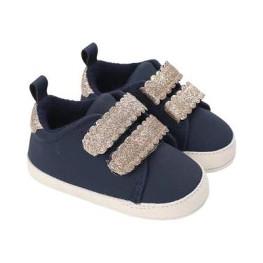 Imagem de Tênis Para Bebê Menina Recém-Nascida, Solado Macio Antiderrapante, Cal