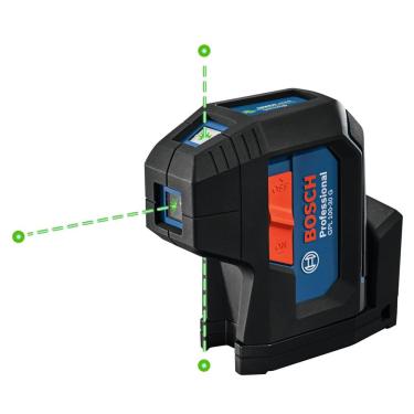 Imagem de Laser de alinhamento Bosch GPL100-30G com feixe verde autonivelante