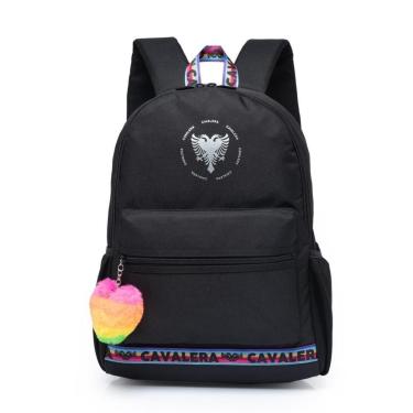 Imagem de Mochila Bolsa Cavalera Escolar Faculdade Viagem Feminina Resistente Reforçada Notebook 15 Litros-Feminino