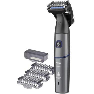 Imagem de Barbeador Aparador de Pelos Philco Bivolt 7 Acessórios USB PAP02 -, Ci