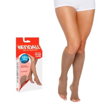 Imagem de Meia Compressão 3/4 sem Ponteira, Kendall, Feminino, Mel, XG