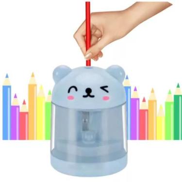 Imagem de Apontador de Lápis Elétrico Bichinho Infantil à Pilha Com Refil e Ades