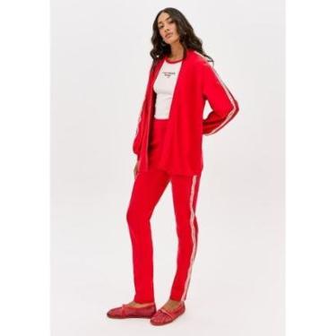 Imagem de Calça Carrot Cintura Alta Com Gorgurão-Feminino