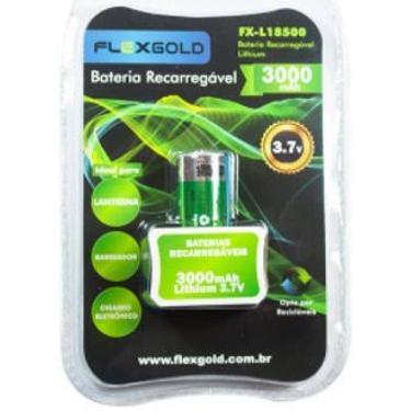 Imagem de Bateria Recarregavel 3,7V 3000Ma Modelo 18500