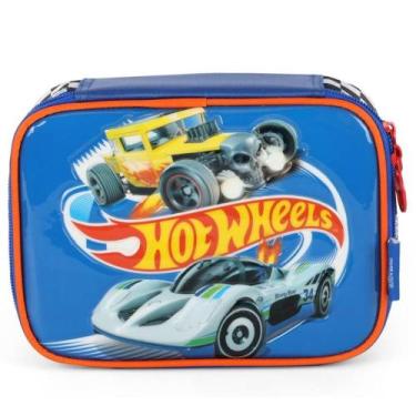 Imagem de Estojo Escolar Infantil 100 Pens Hot Wheels by Luxcel Ref 41504
