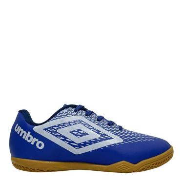 Imagem de Chuteira Umbro Azul Infantil Futsal Leve Confortável-Masculino