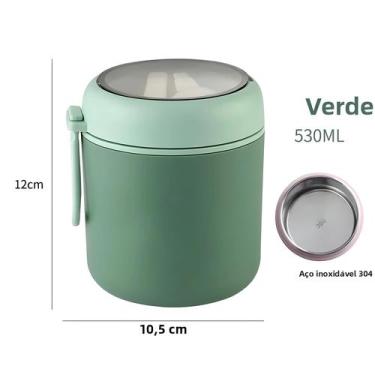 Imagem de Pote Térmico Infantil De Aço Inoxidável 530ml 710ml, Recipiente Para S