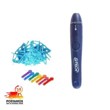 Imagem de lancetas universal  300 unidades e caneta lancetadora - UNIQMED
