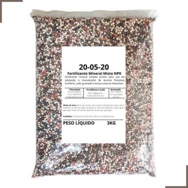 Imagem de Fertilizante Adubo NPK 20-05-20 3KG - Elite