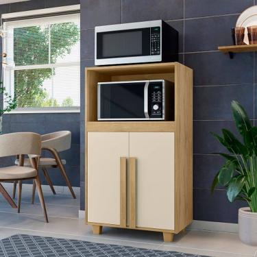 Imagem de Balcão Multiuso Escócia Cinamomo/Off White - RV Móveis