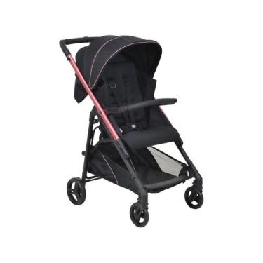 Imagem de Carrinho de Bebe para Passeio Berço Burigotto Tak Metal Rose, Preto e 