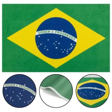 Imagem de Bandeira do Brasil Poliéster Oficial 1,40x1,10m - NoBrand