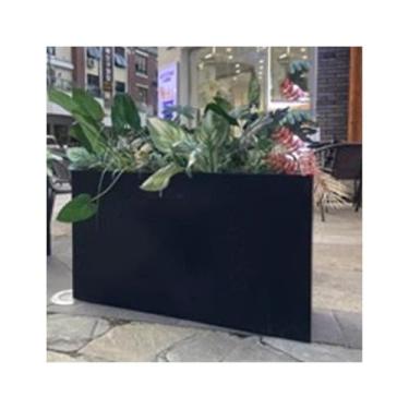 Imagem de LICONG-2019 Caixa de flores ao ar livre caixa de flores para ambiente externo canteiro de flores de rua cerca divisória caixa de árvore quadrada caixa de flores