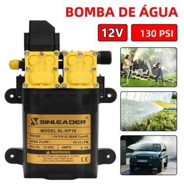 Imagem de Bomba De Água Elétrica De Alta Pressão 12V 7A 10L/min Pulverizador Agr